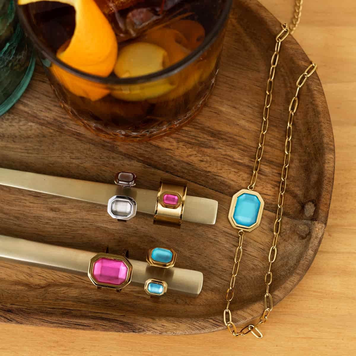 Anillo piedra color AAN860