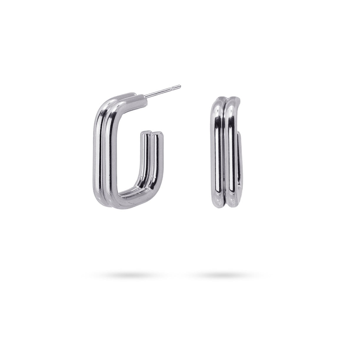 Aros dos líneas CPE228 plata