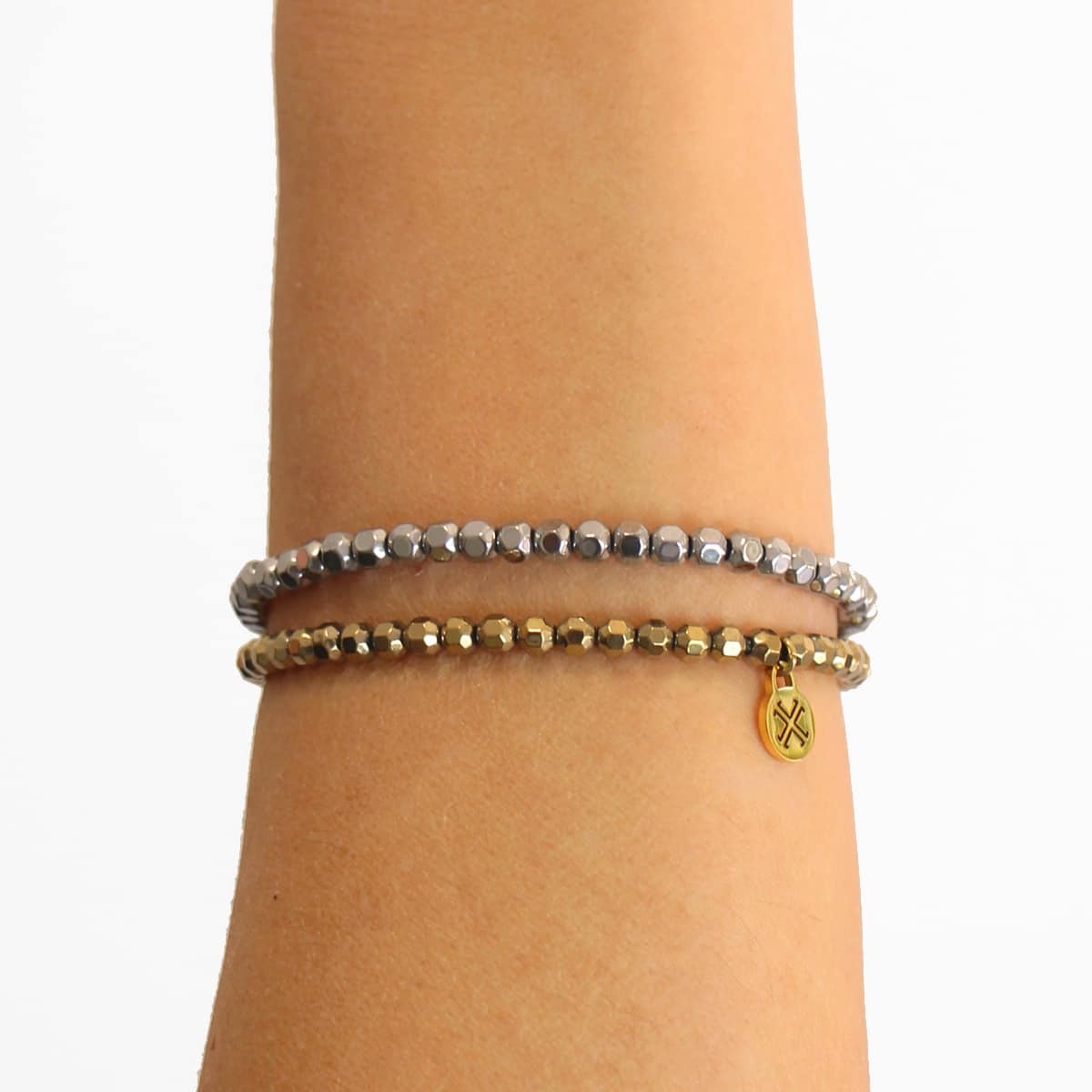 Pulsera hematita BPU625 elástica