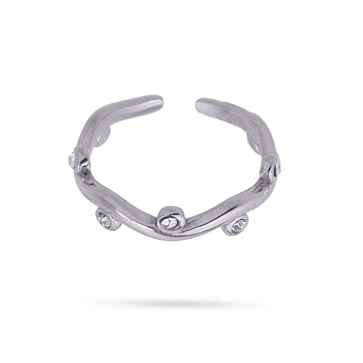 Anillo circonitas AAN879 anartxy plateado
