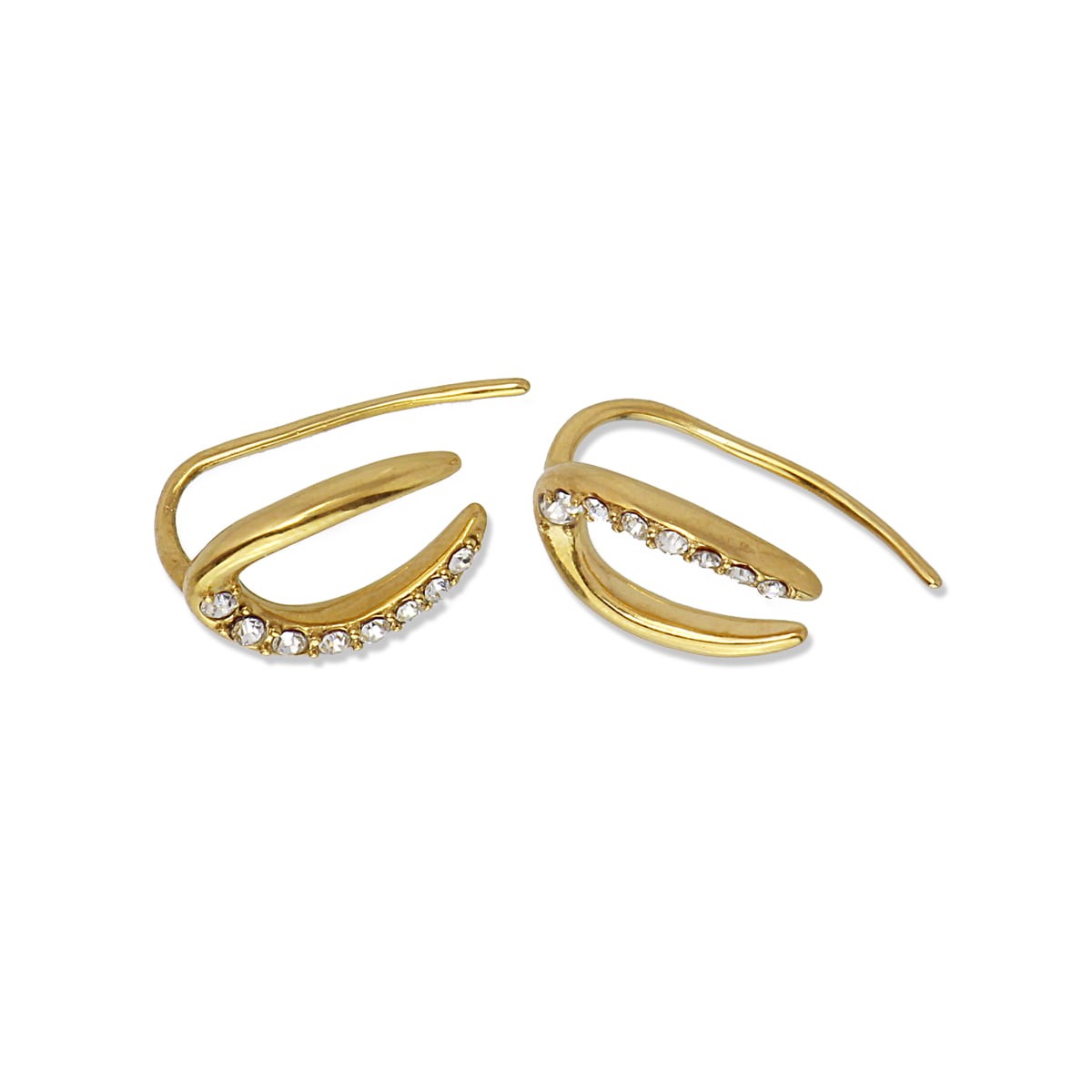Pendientes herradura CPE208 dorado