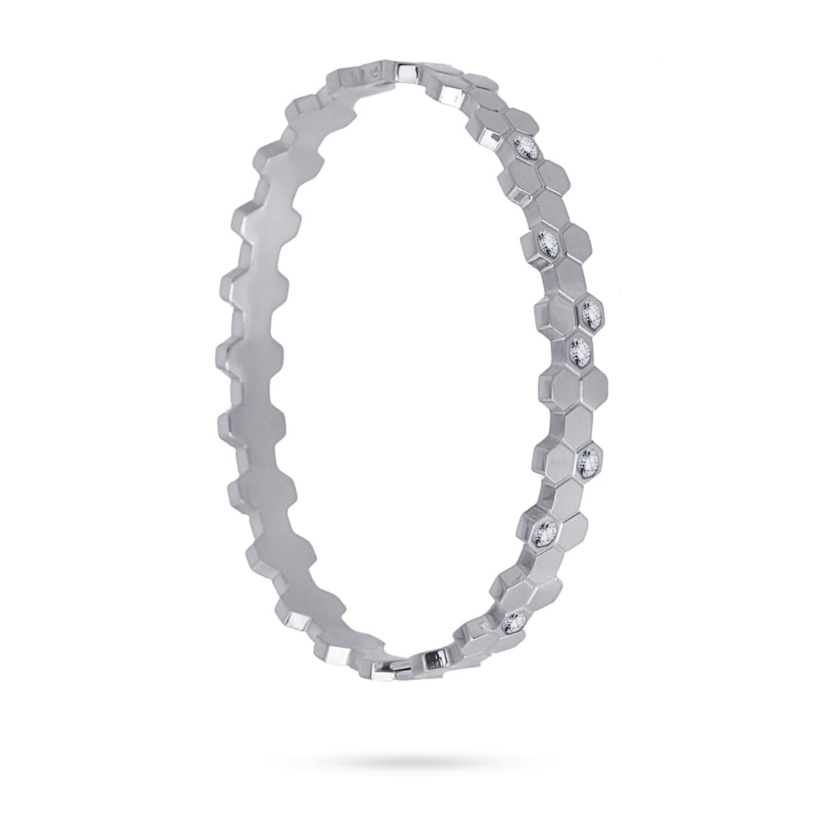 Pulsera panal BPU652 anartxy plateado acero