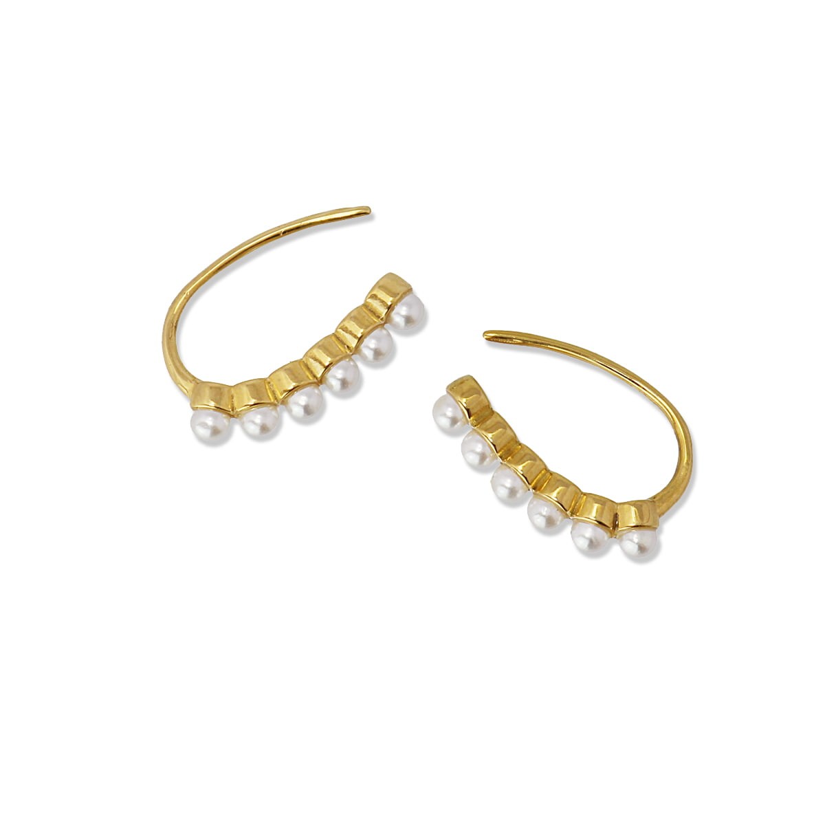 Pendientes perlas CPE202 dorado