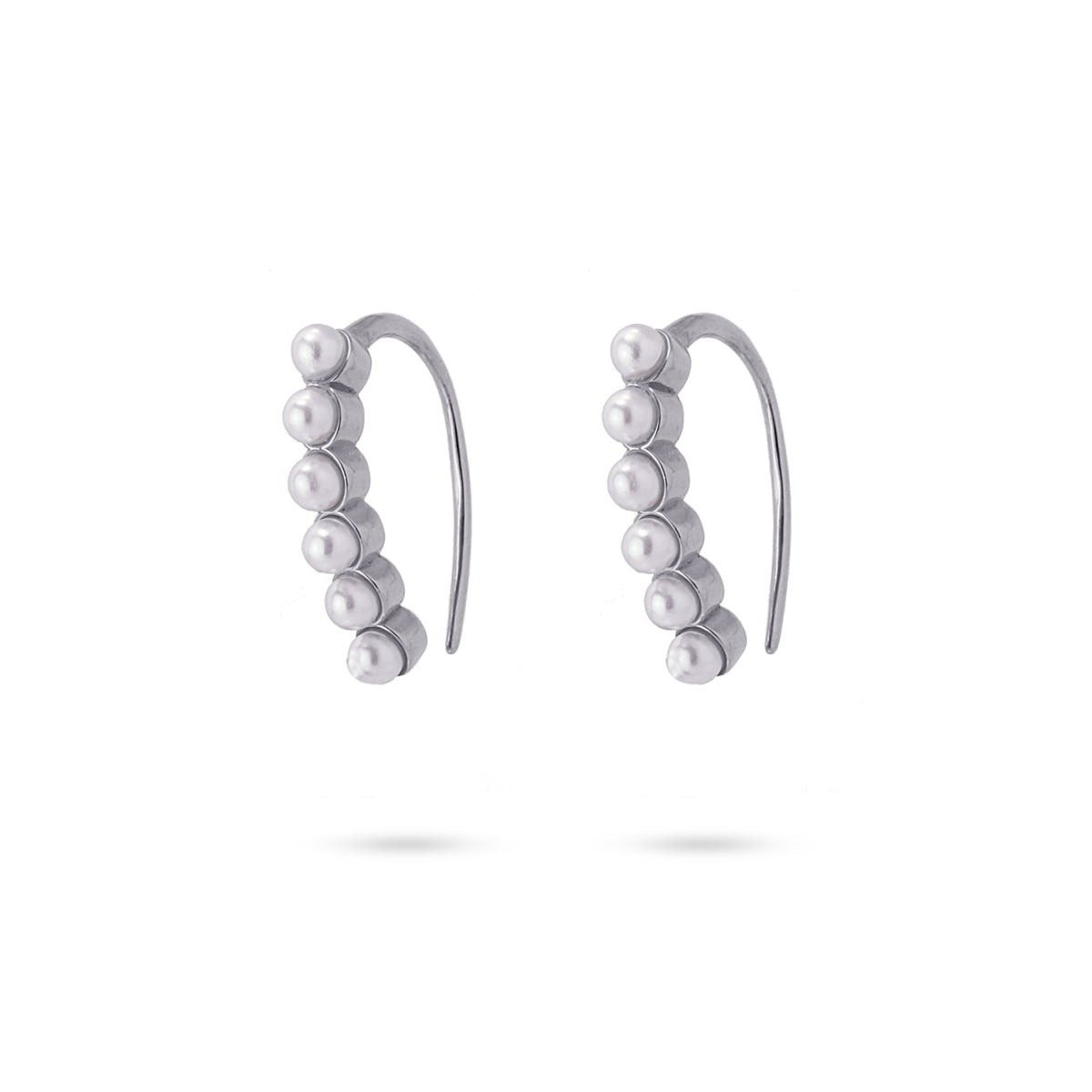 Pendientes perlas CPE202 anartxy plateado