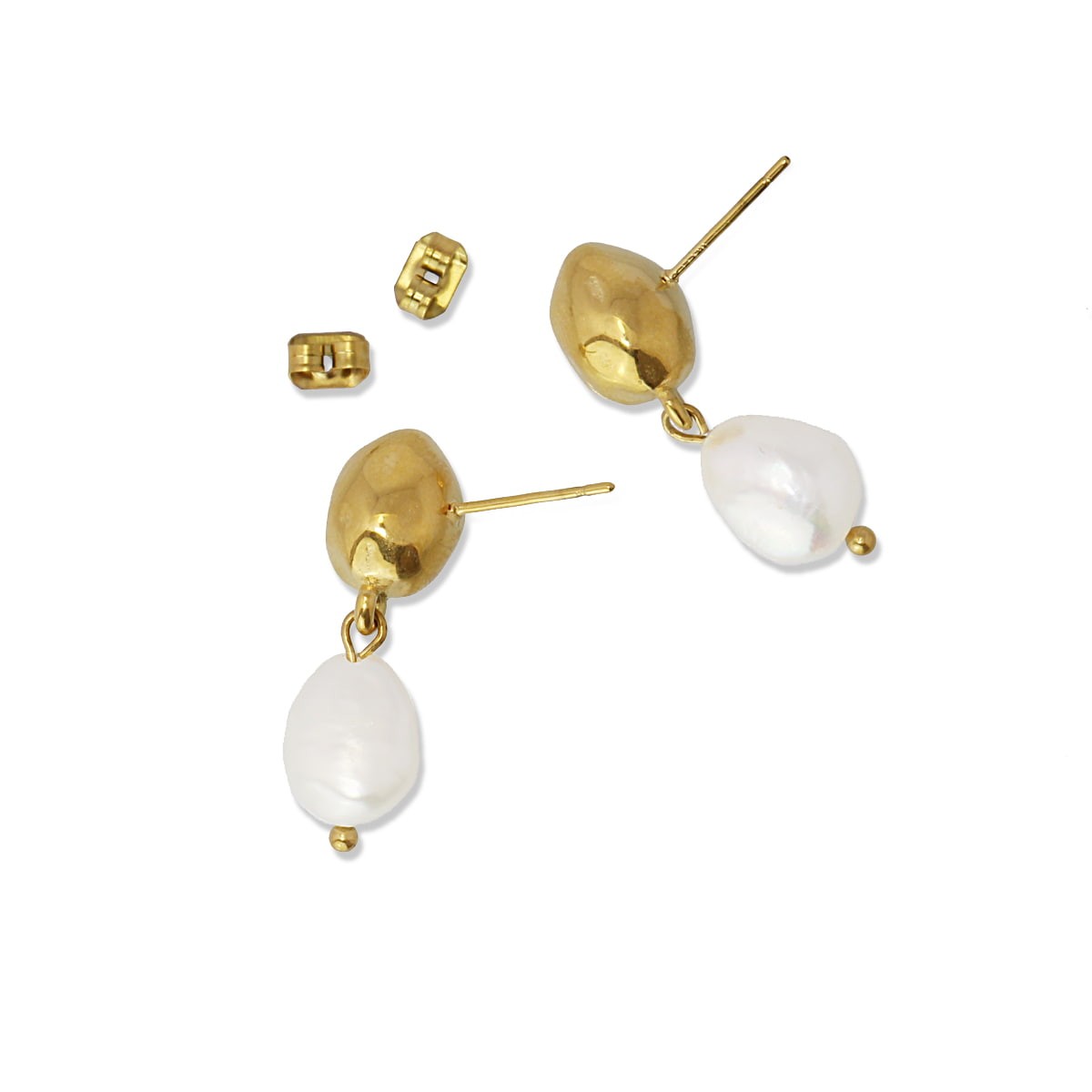 Pendientes perlas CPE199 dorado