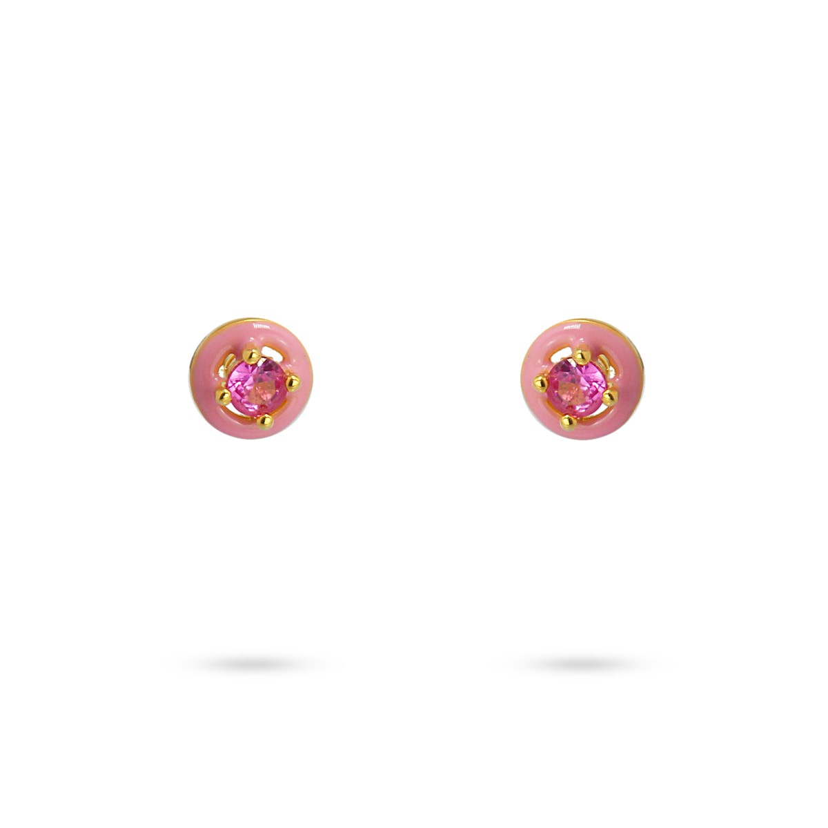 Pendientes esmalte y circonita CPE190rs
