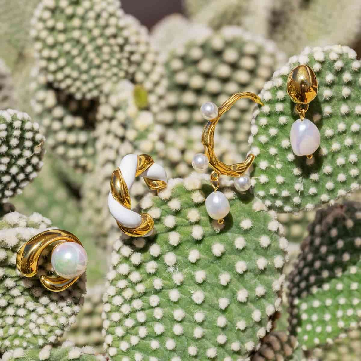 Pendientes perlas CPE199d