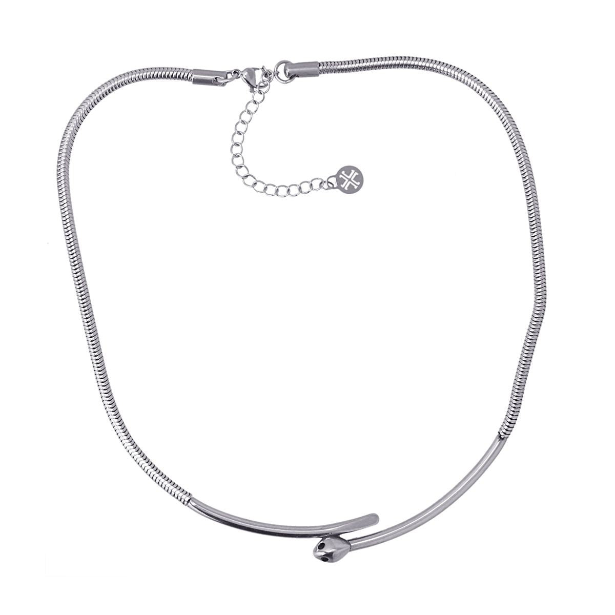 Collar serpiente acero