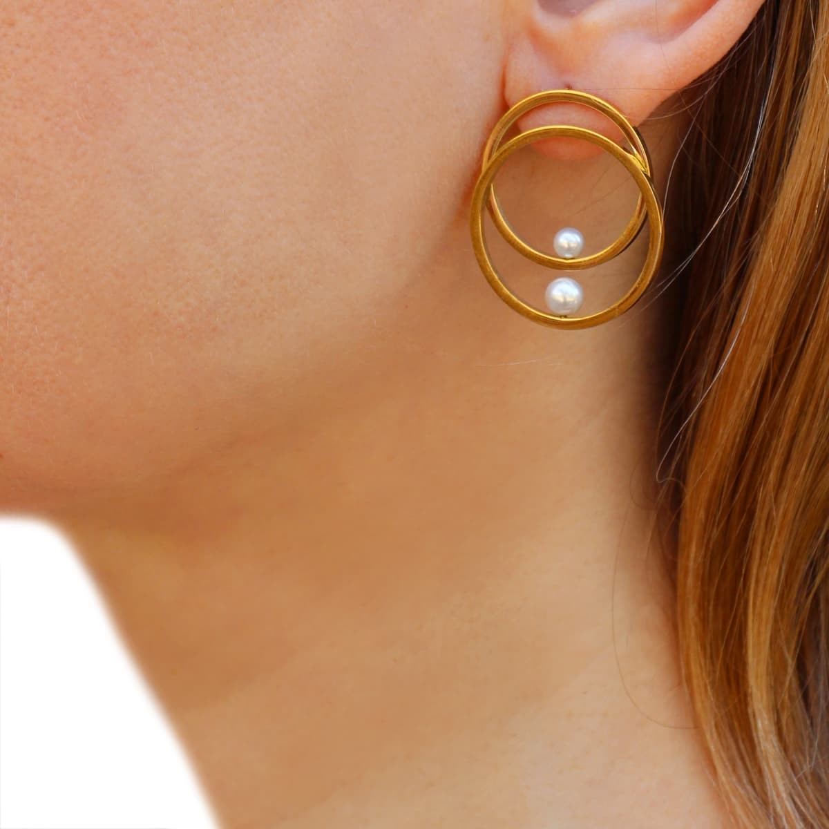 Pendientes perla CPE243 mujer