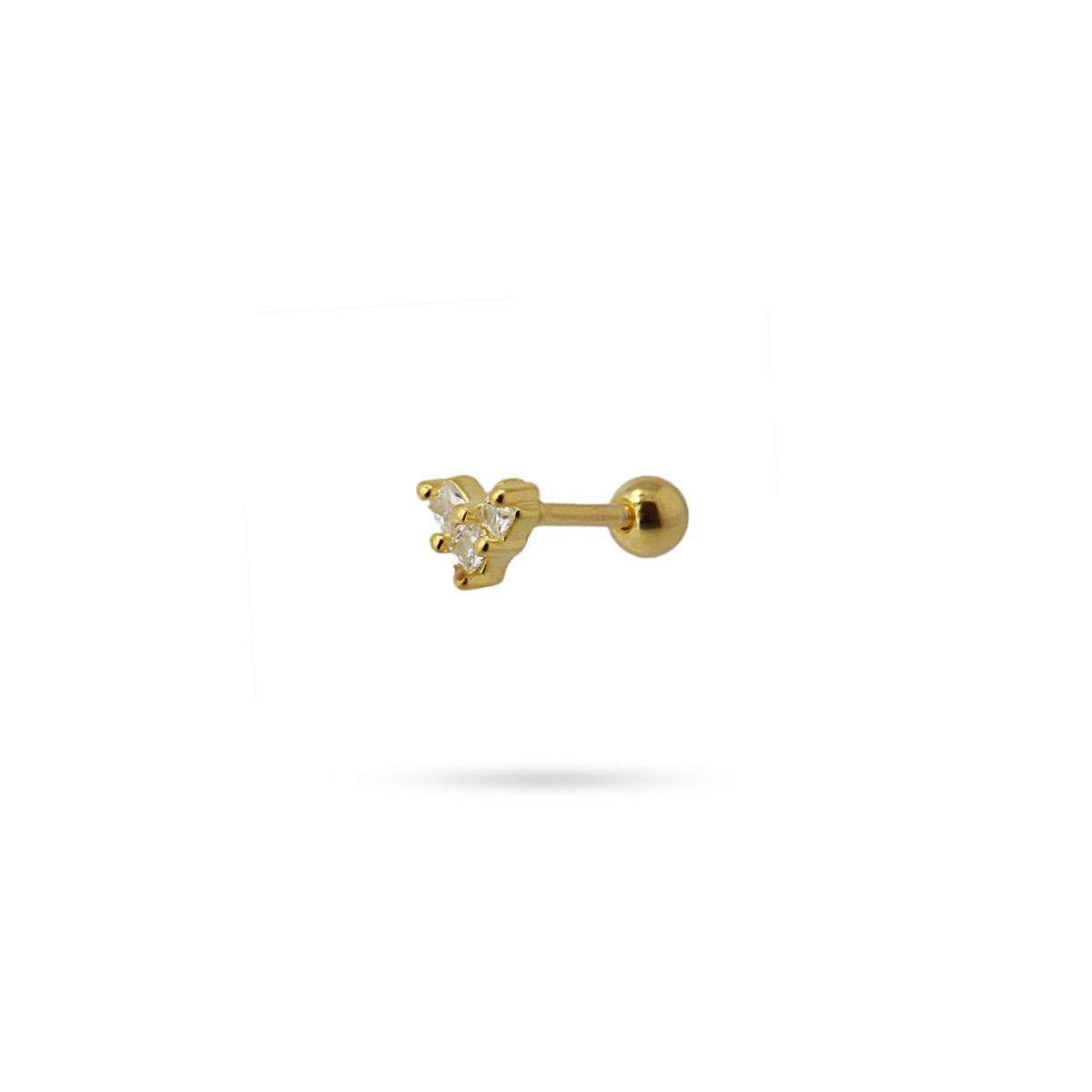 Piercing corazón PE564 dorado