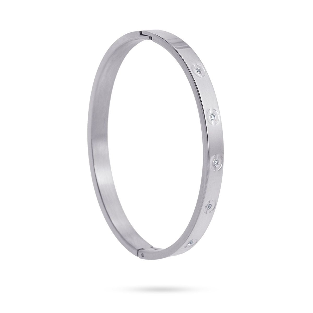 Pulsera circonitas BPU671 acero