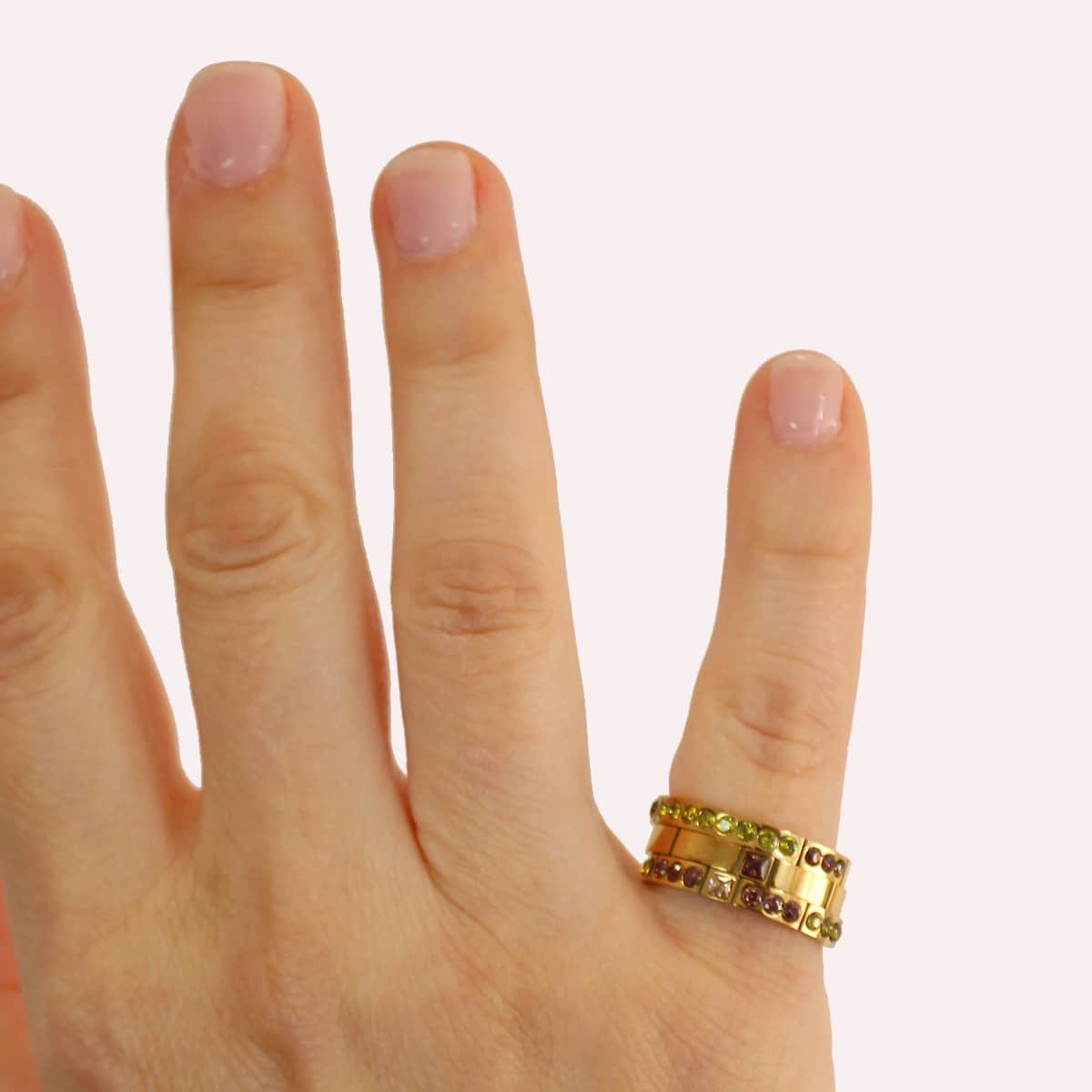 Set anillos zirconia AAN906 mujer