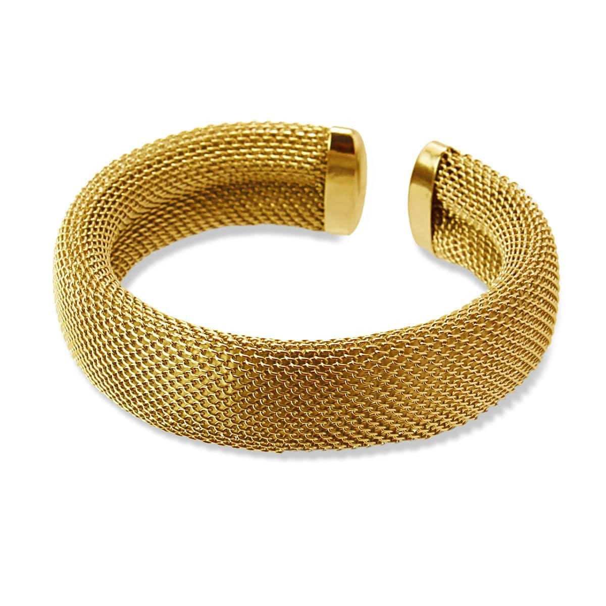 Pulsera malla BPU688 dorado
