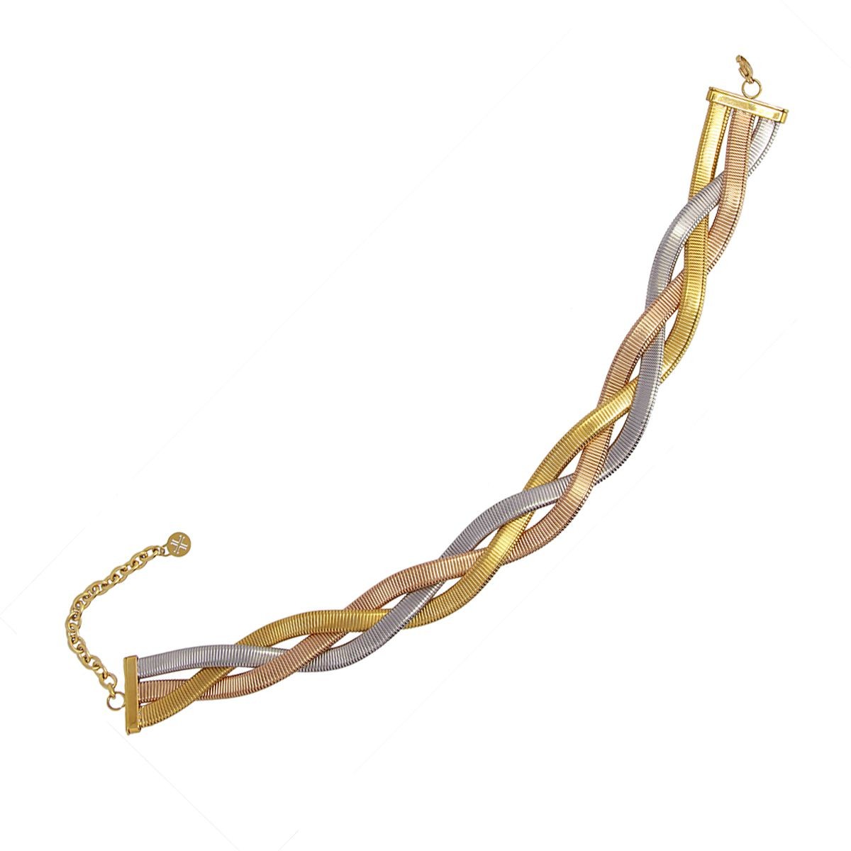 Collar tubular BCO551 dorado