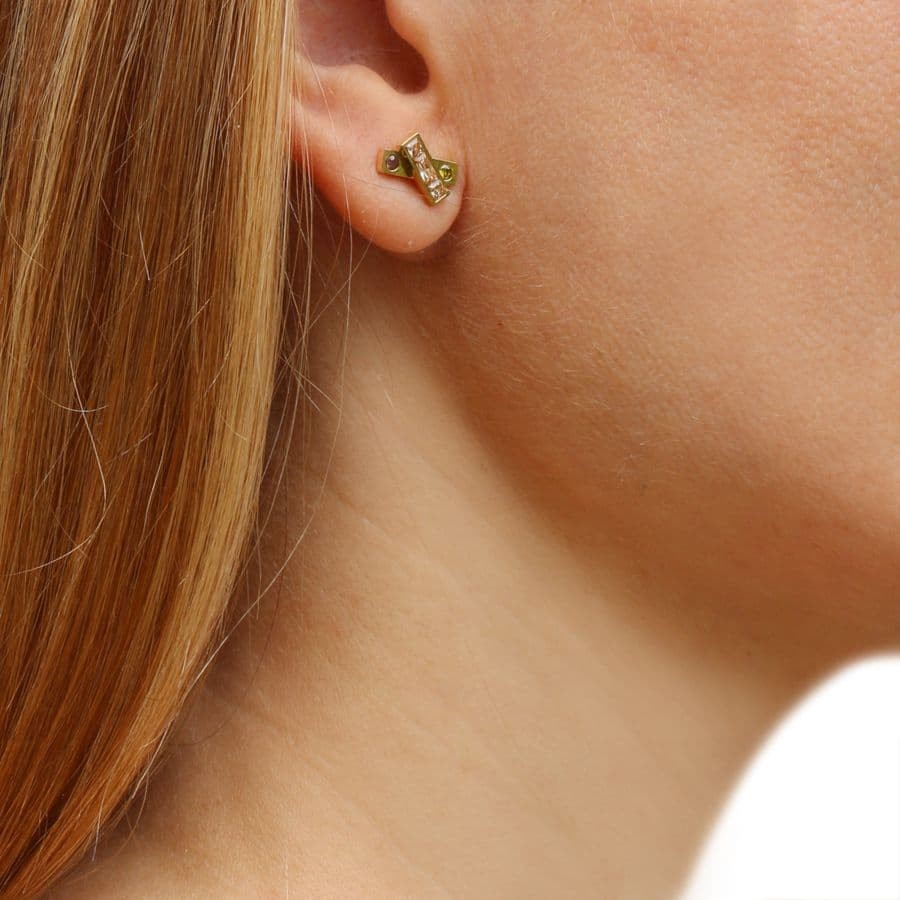 Pendientes zirconia CPE294 mujer