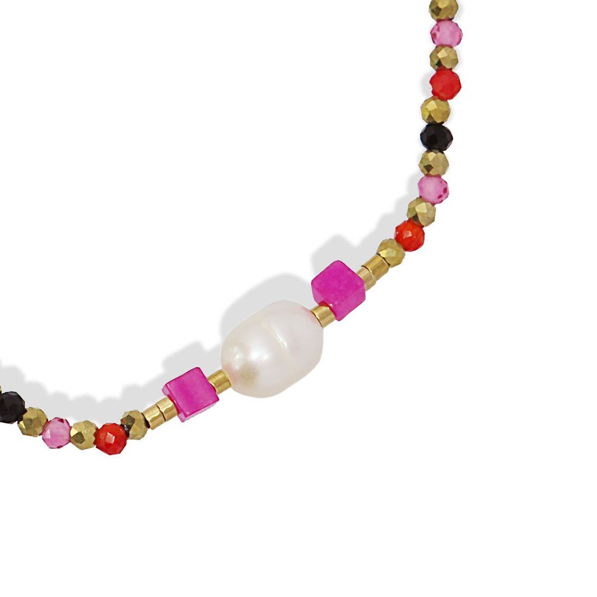 Pulsera piedra y perlas BPU726 3
