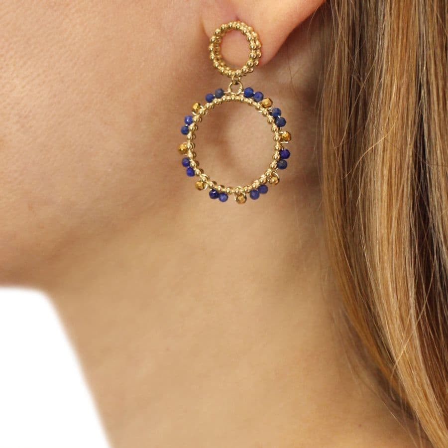 Pendientes piedra natural CPE399 mujer