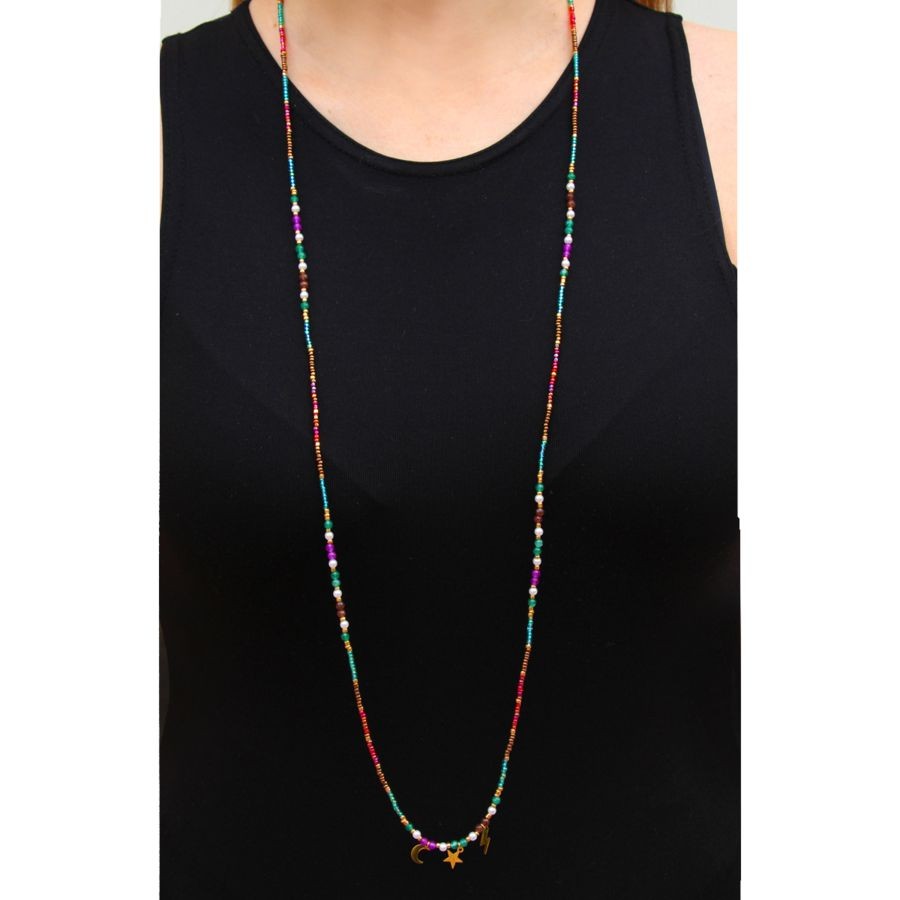 Collar abalorios BCO578 mujer