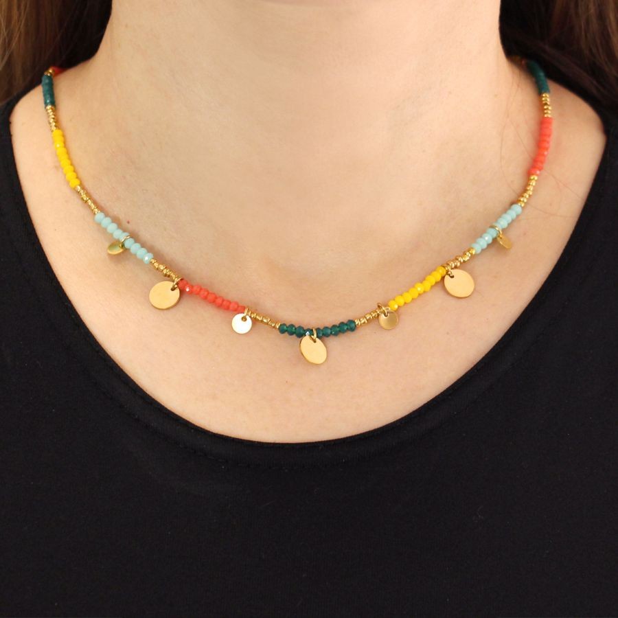 Collar abalorios BCO565com