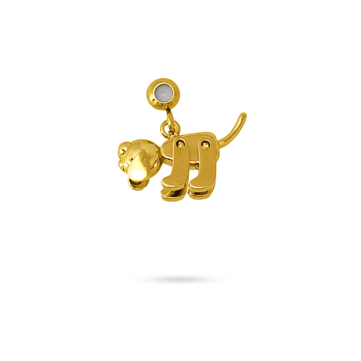 colgante acero quirúrgico mascota articulada perro anartxy