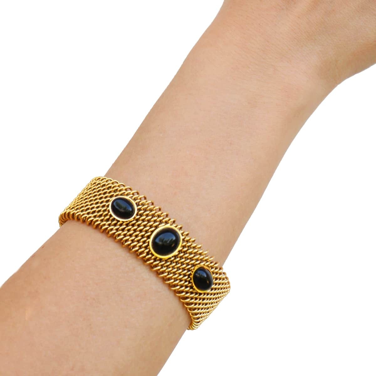 Pulsera piedras BPU741 dorado