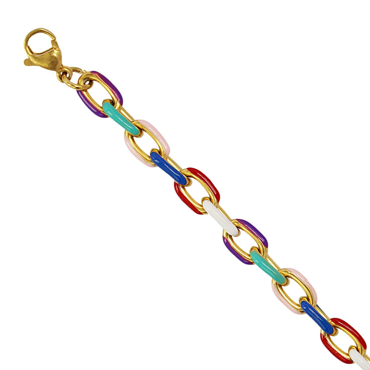 Pulsera eslabones esmalte BPU764