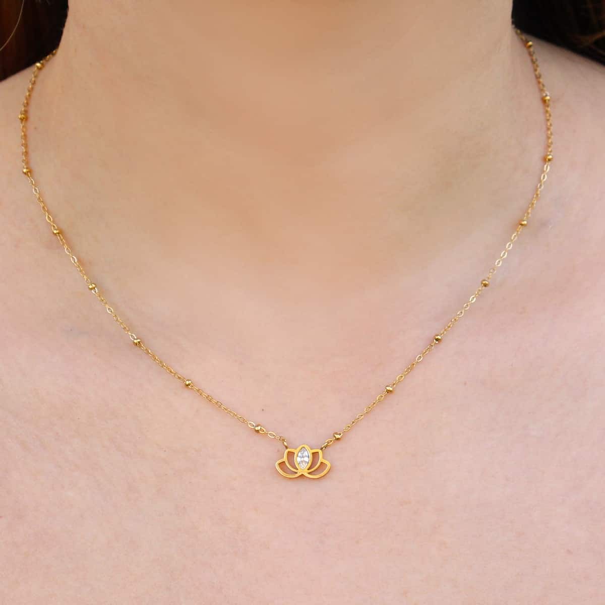 Collar nenúfar BCO649 mujer