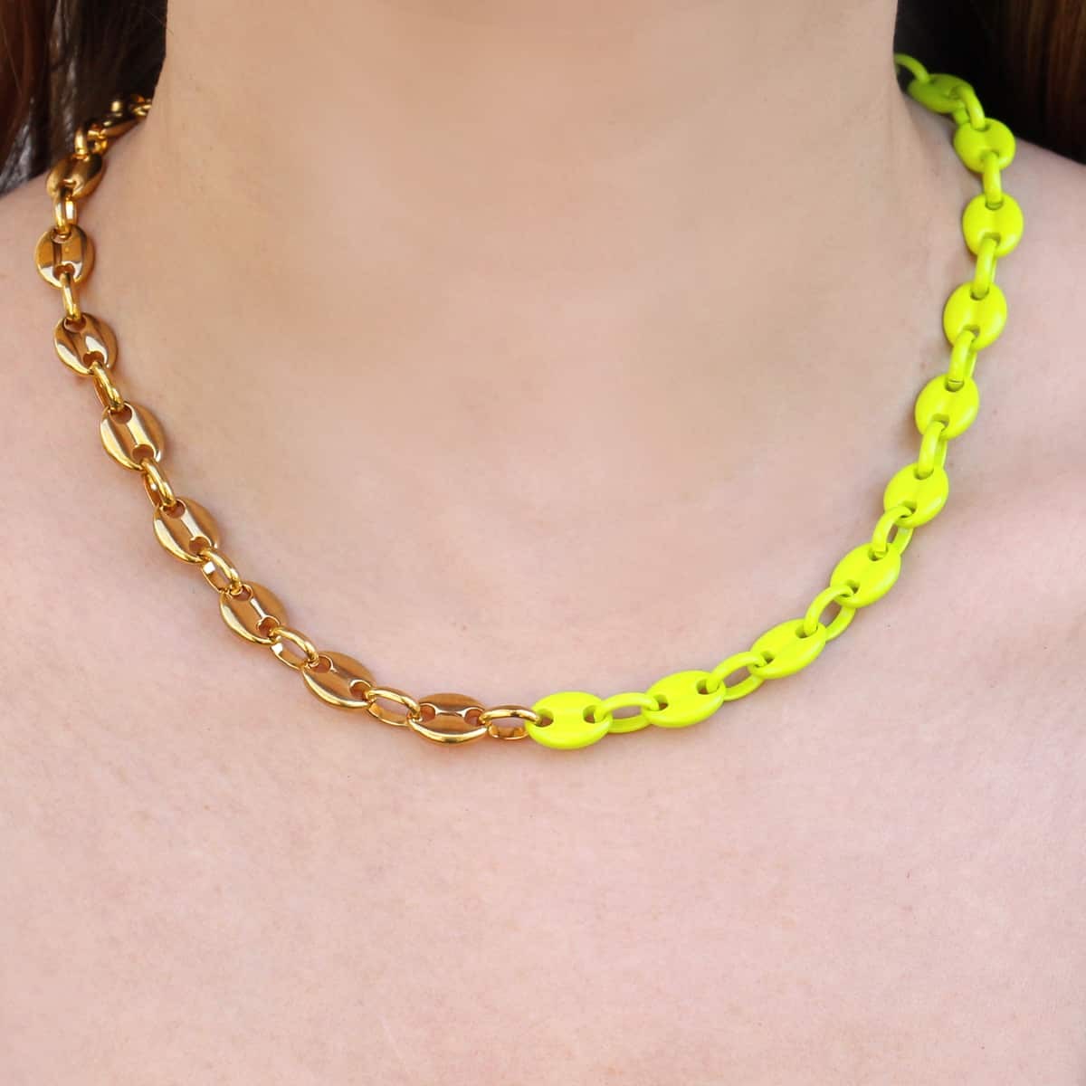 Collar eslabones esmalte BCO642aa