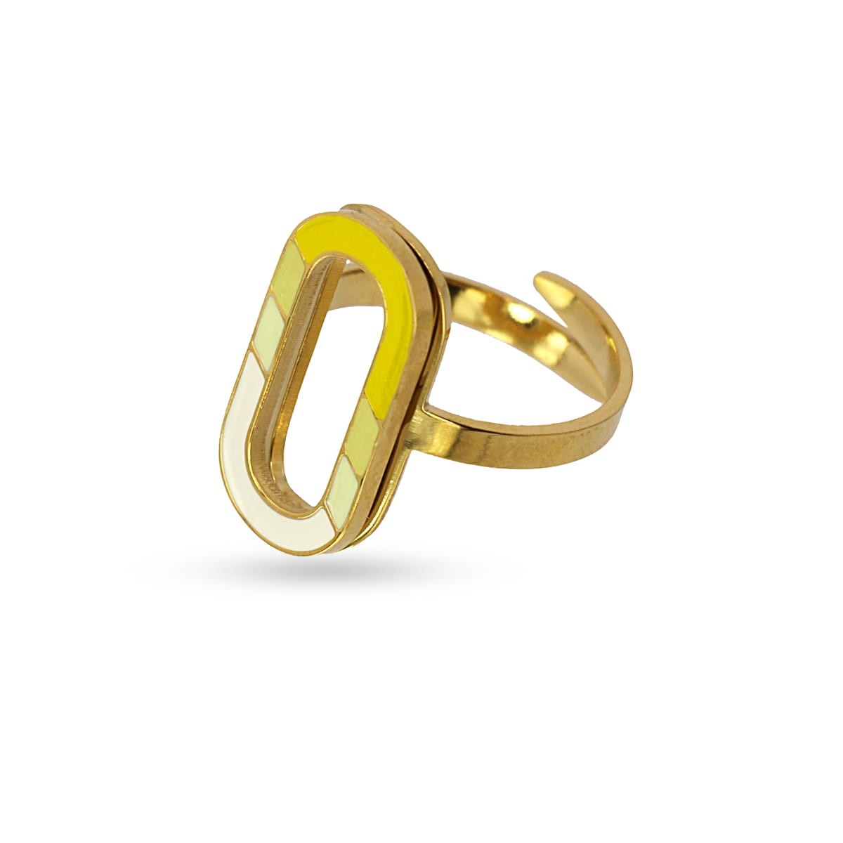 Anillo esmalte AAN943 amarillo