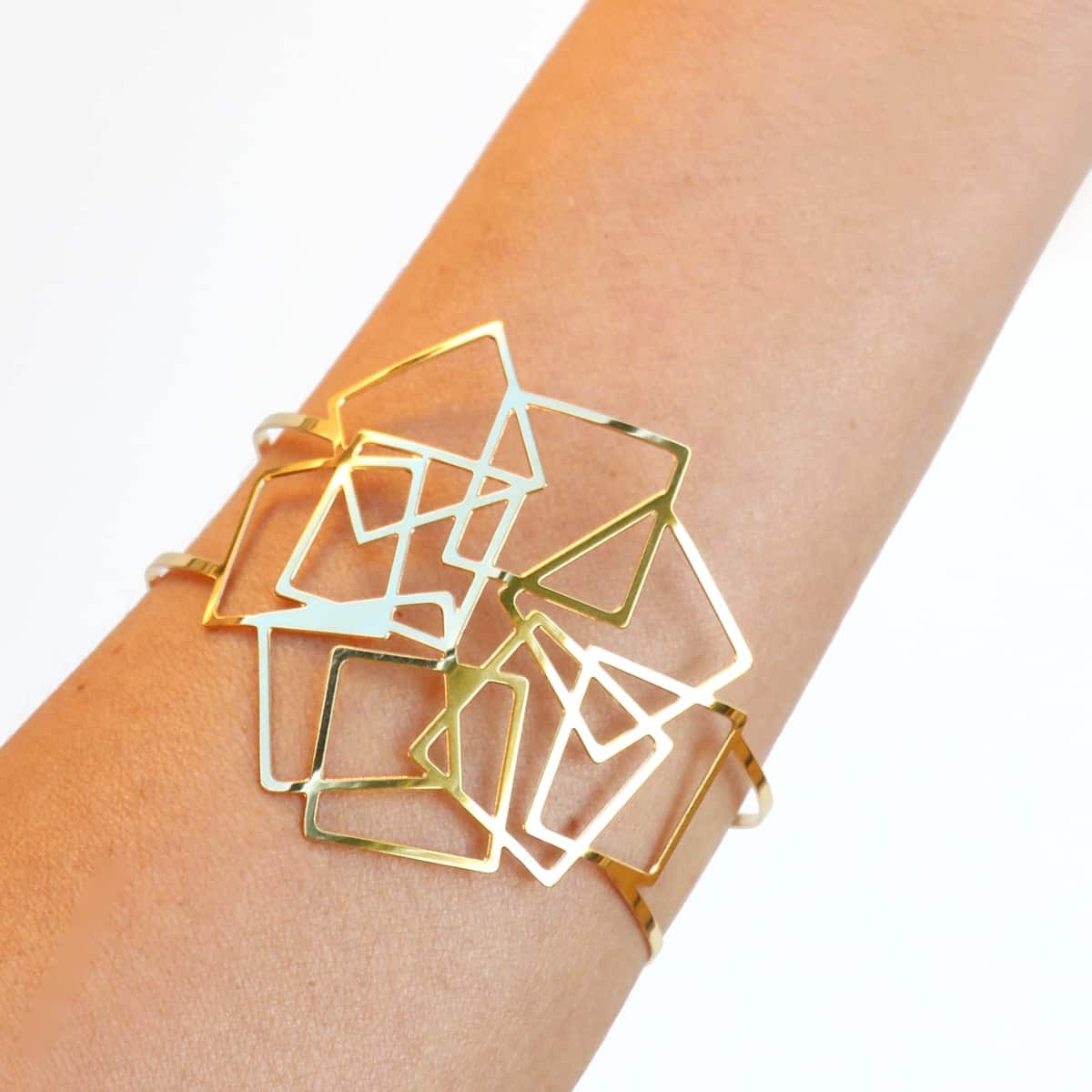 Pulsera cuadrados BPU784 mujer