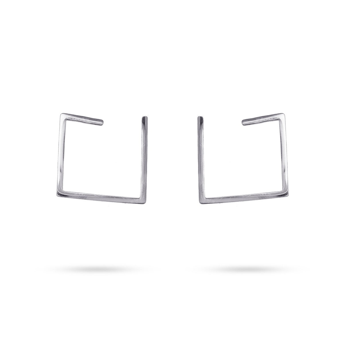 Pendientes cuadrados CPE506 plata