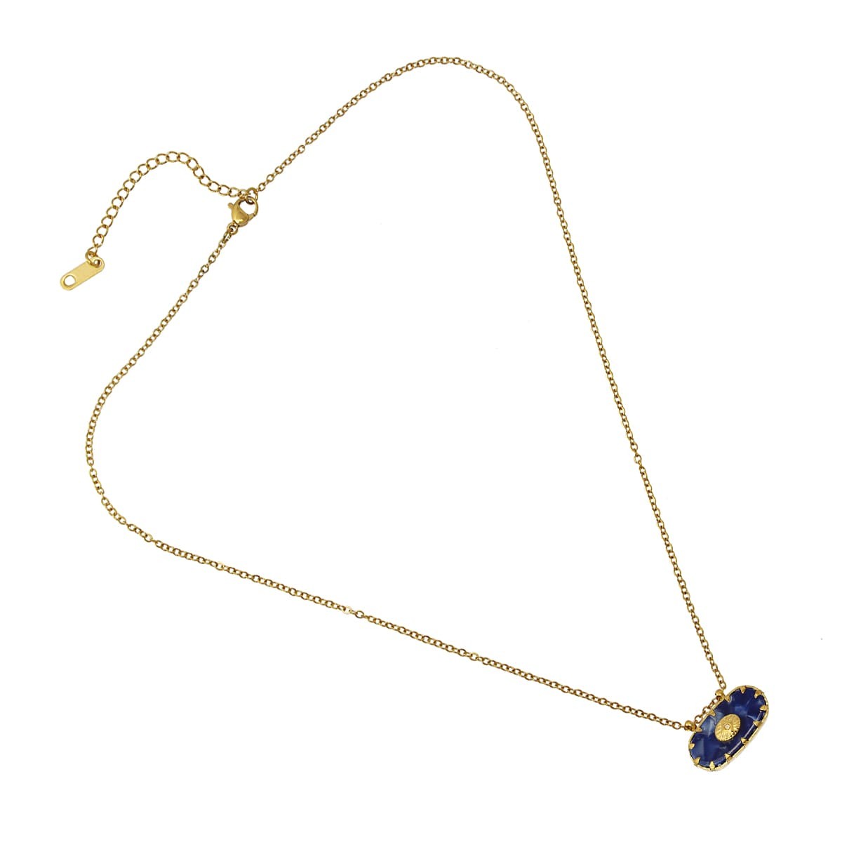 Collar piedra BCO645 azul