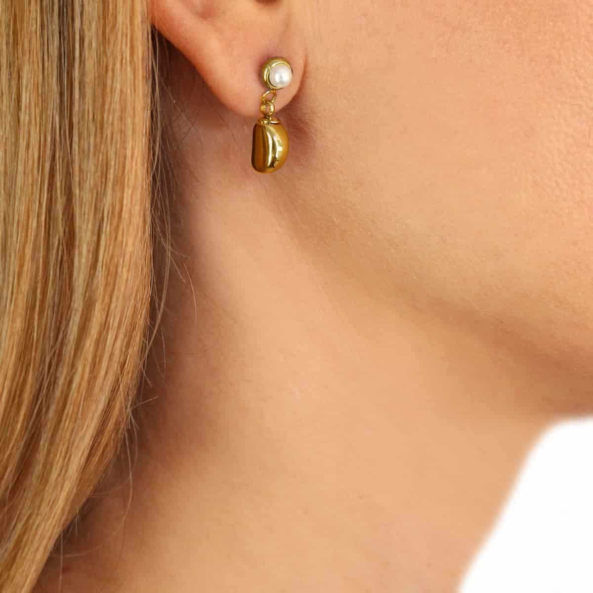 Pendientes perla CPE556D