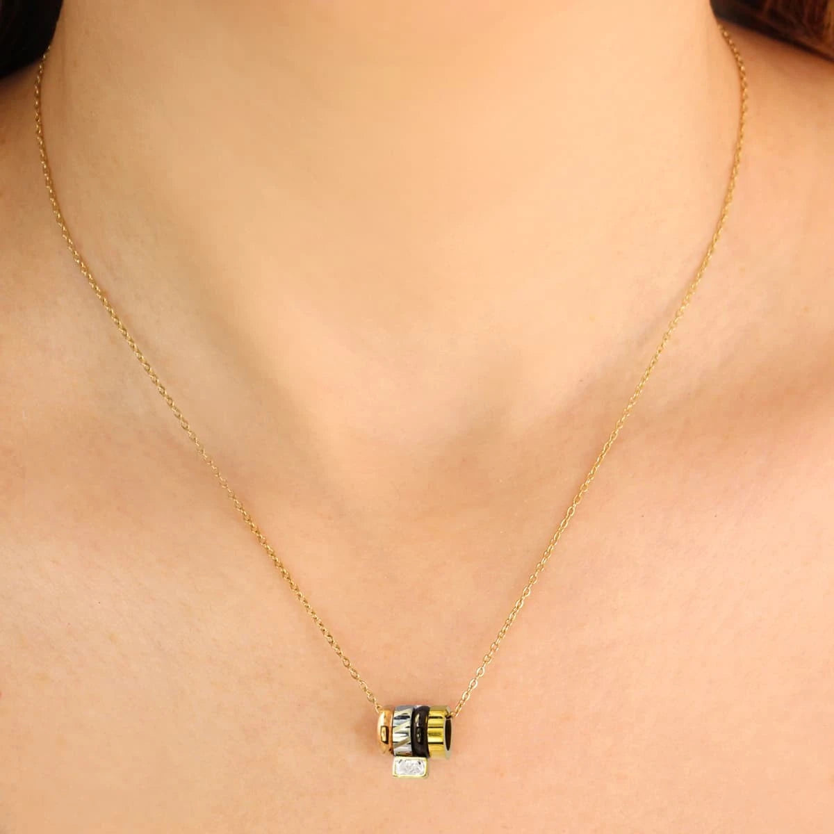 Collar Pumori Combinado metalizado Anartxy