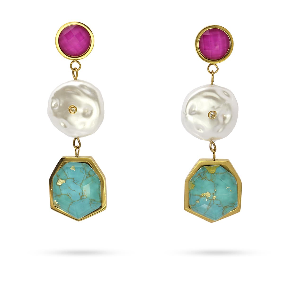 Pendientes Aciano Verde Anartxy