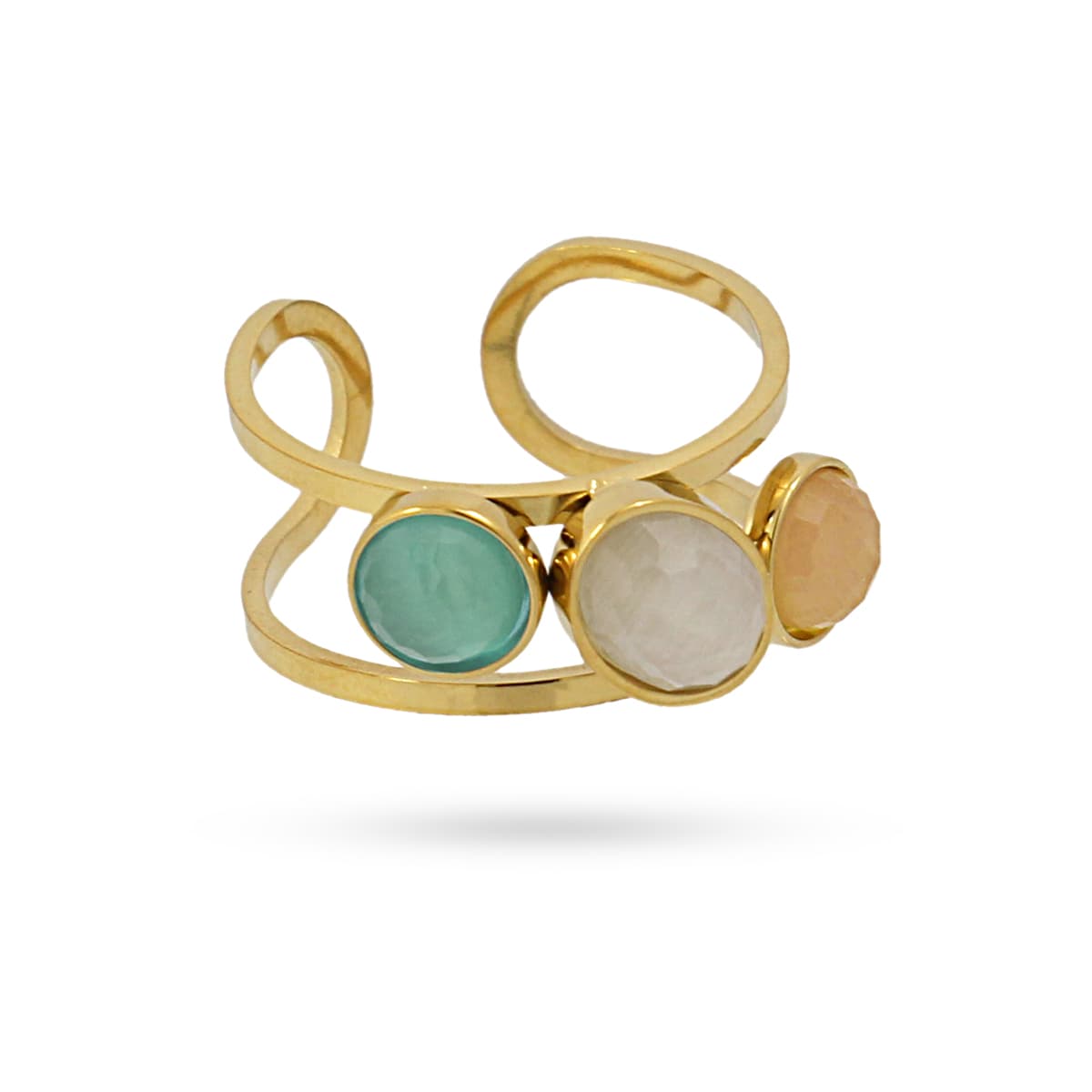 Anillo Loto Beige Anartxy