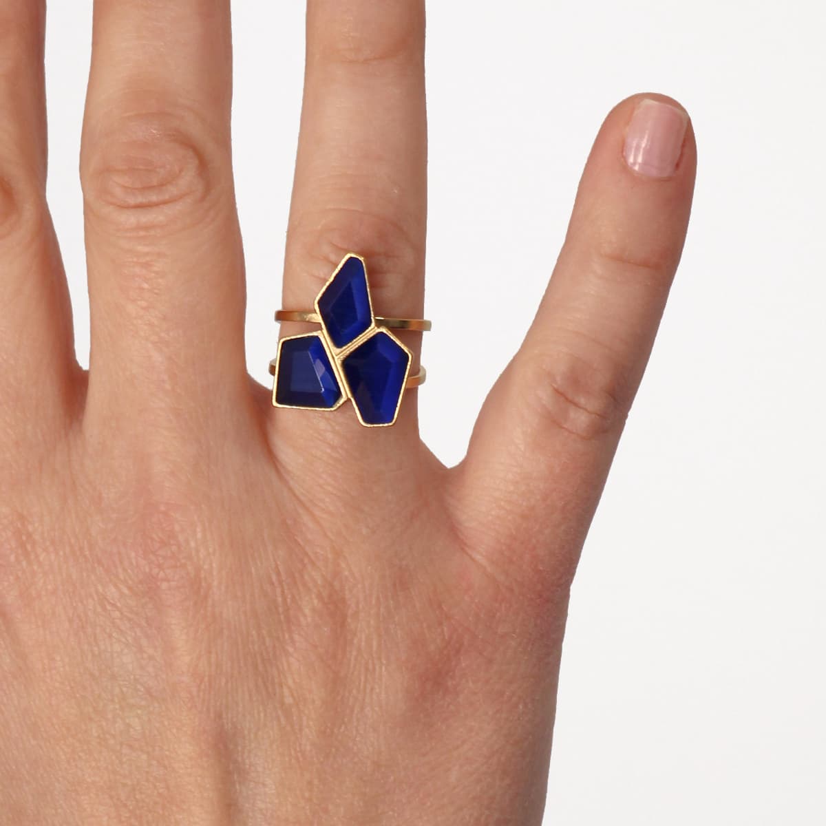 Anillo Geranio Azul Anartxy