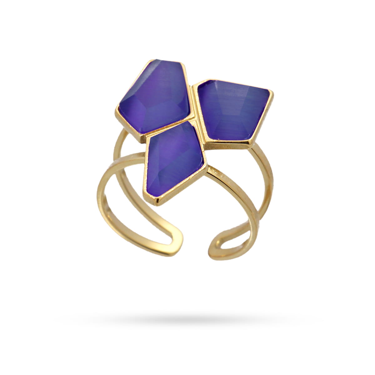 Anillo Geranio Azul Anartxy