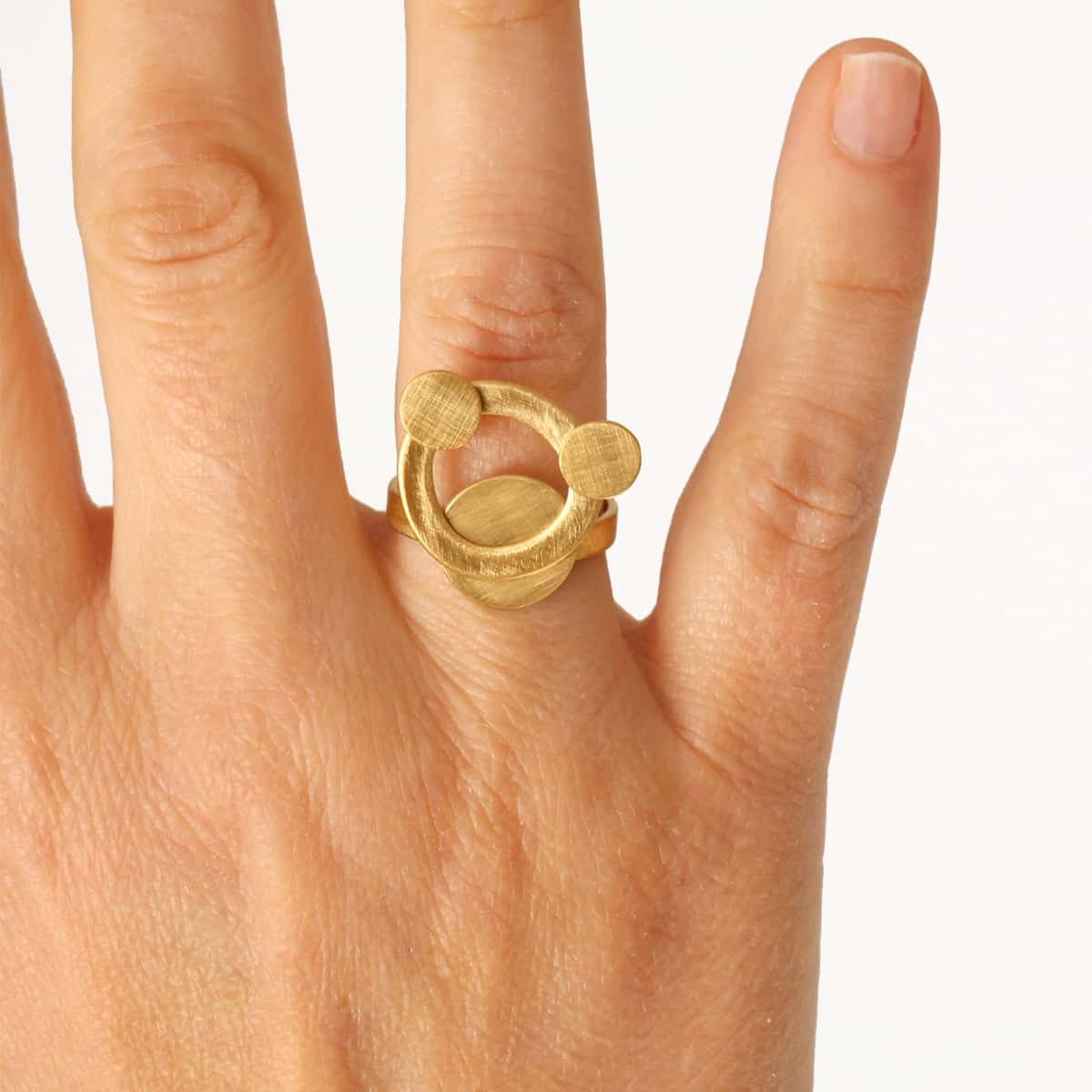 Anillo Tirana Dorado Anartxy