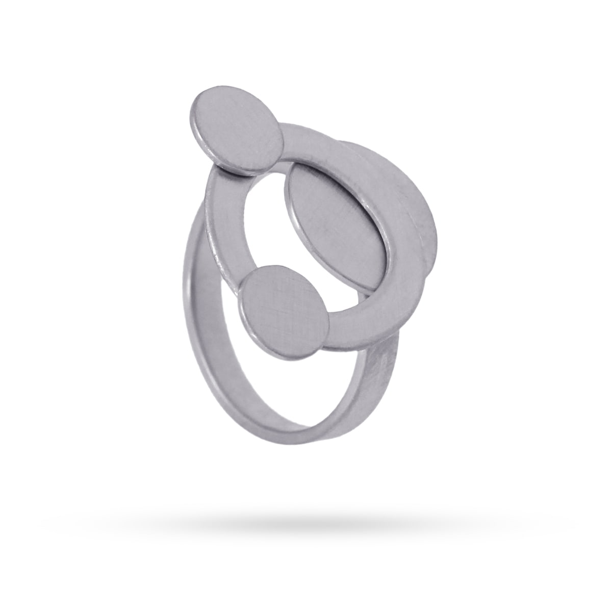 Anillo Tirana Plateado Anartxy