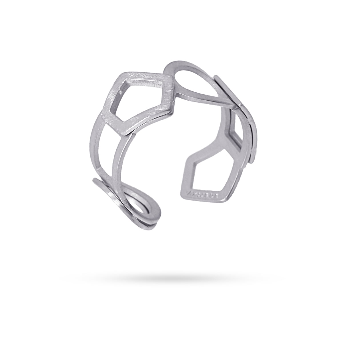 Anillo Kalmar Plateado Anartxy