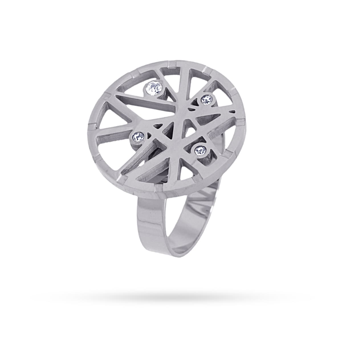 Anillo Mercurio Plateado Anartxy