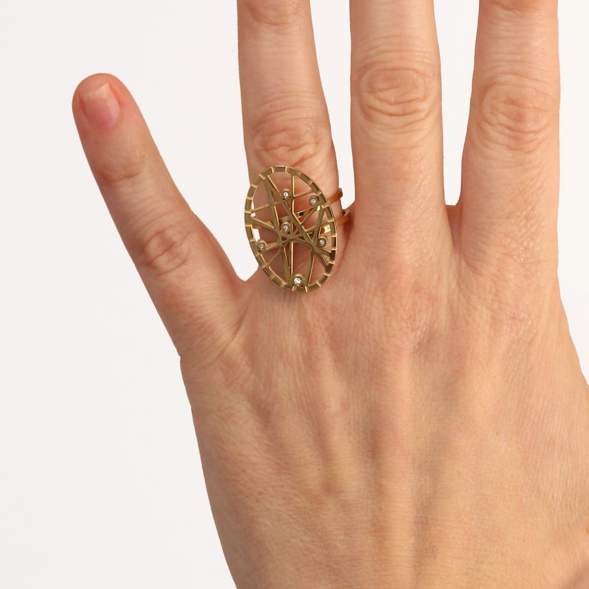 Anillo Marte Dorado Anartxy