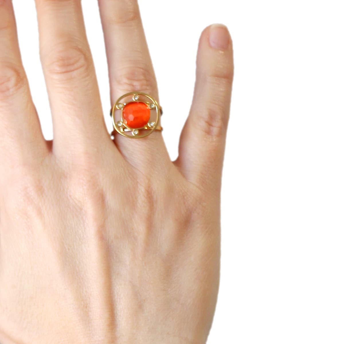 Anillo Anturio Naranja Anartxy