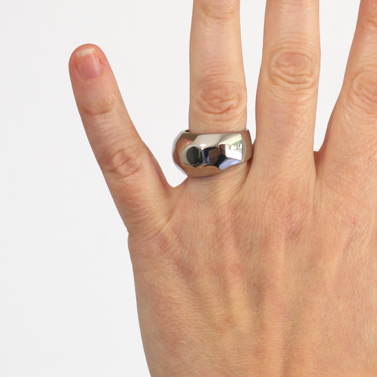 Anillo Norma Plateado Anartxy