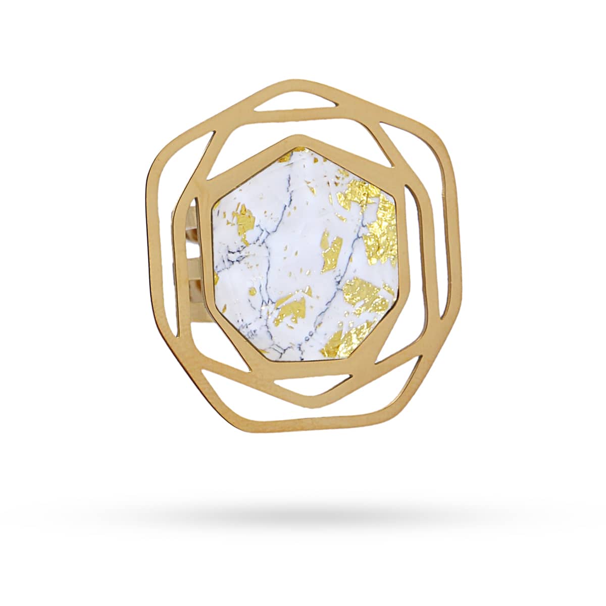 Anillo Áster Blanco Anartxy