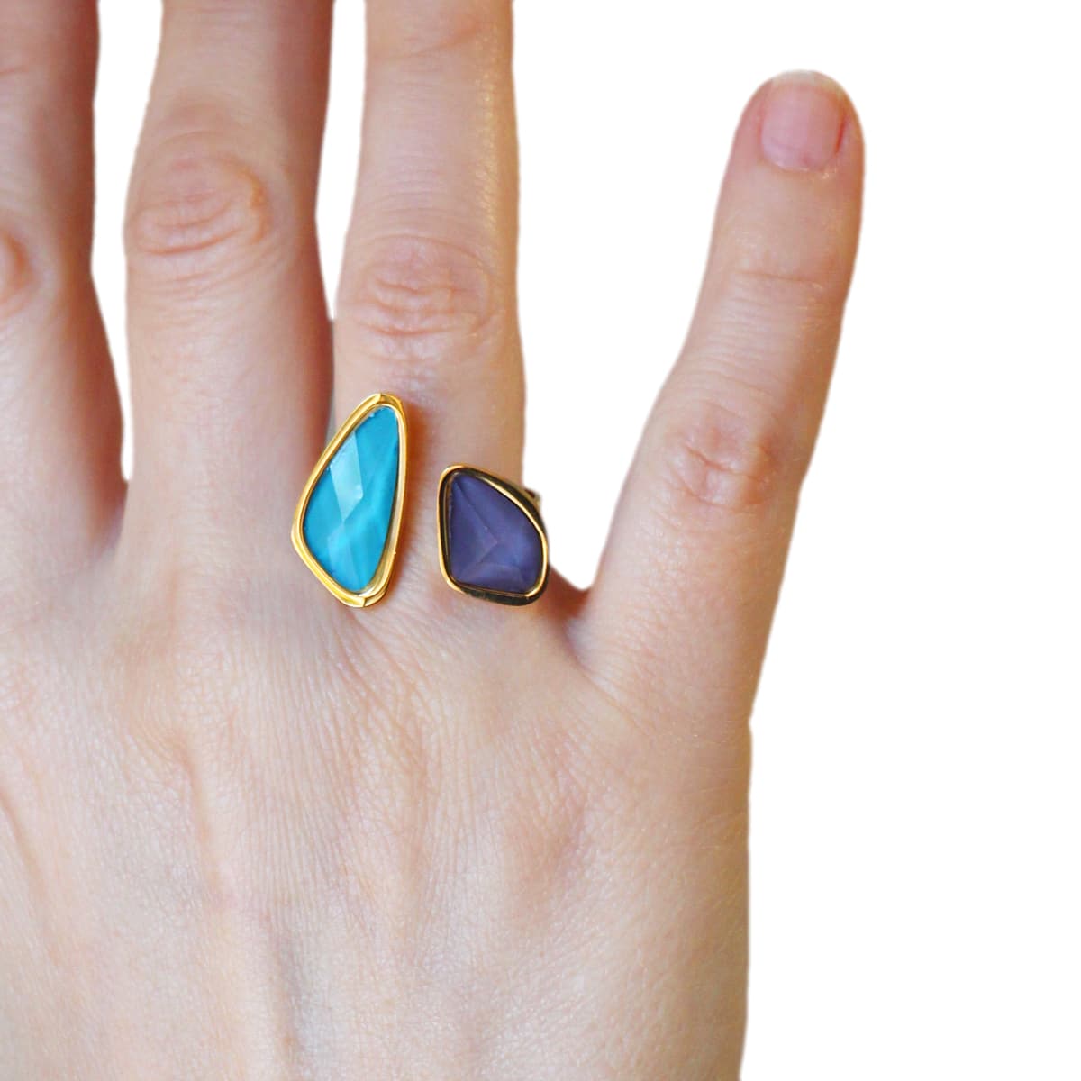 Anillo Espatifilo Azul Anartxy