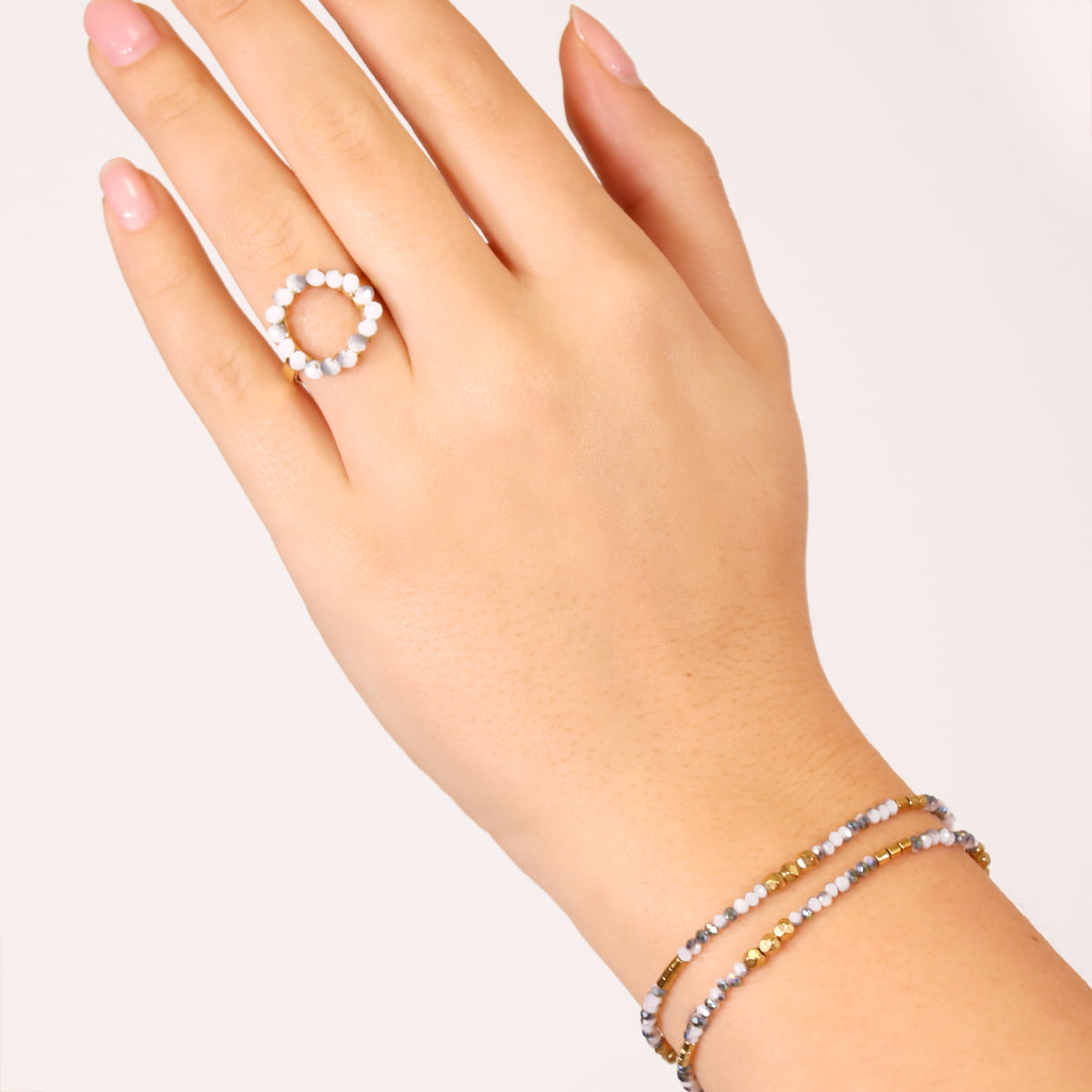 Anillo Levity Whisper Blanco Anartxy