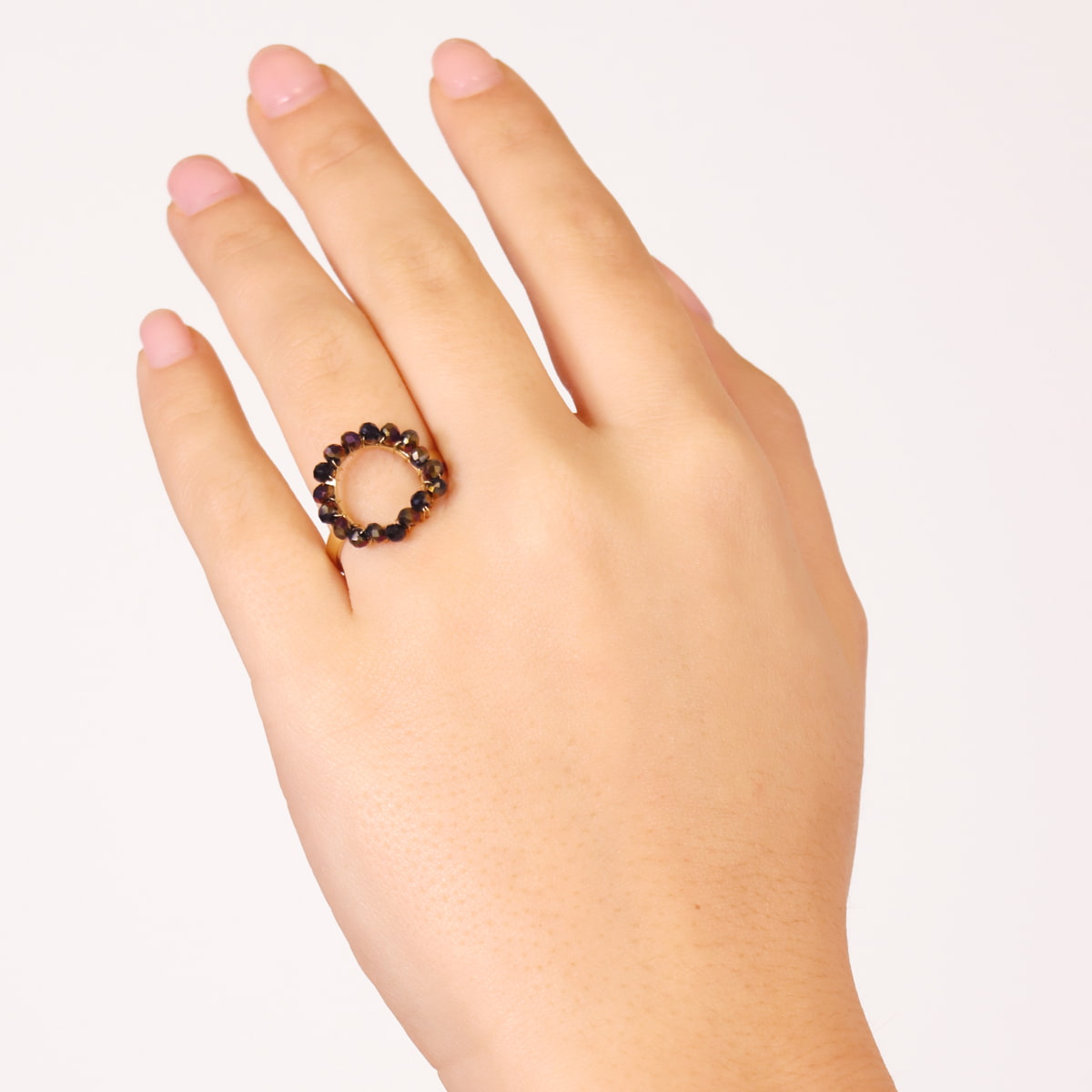 Anillo Levity Whisper Negro Anartxy