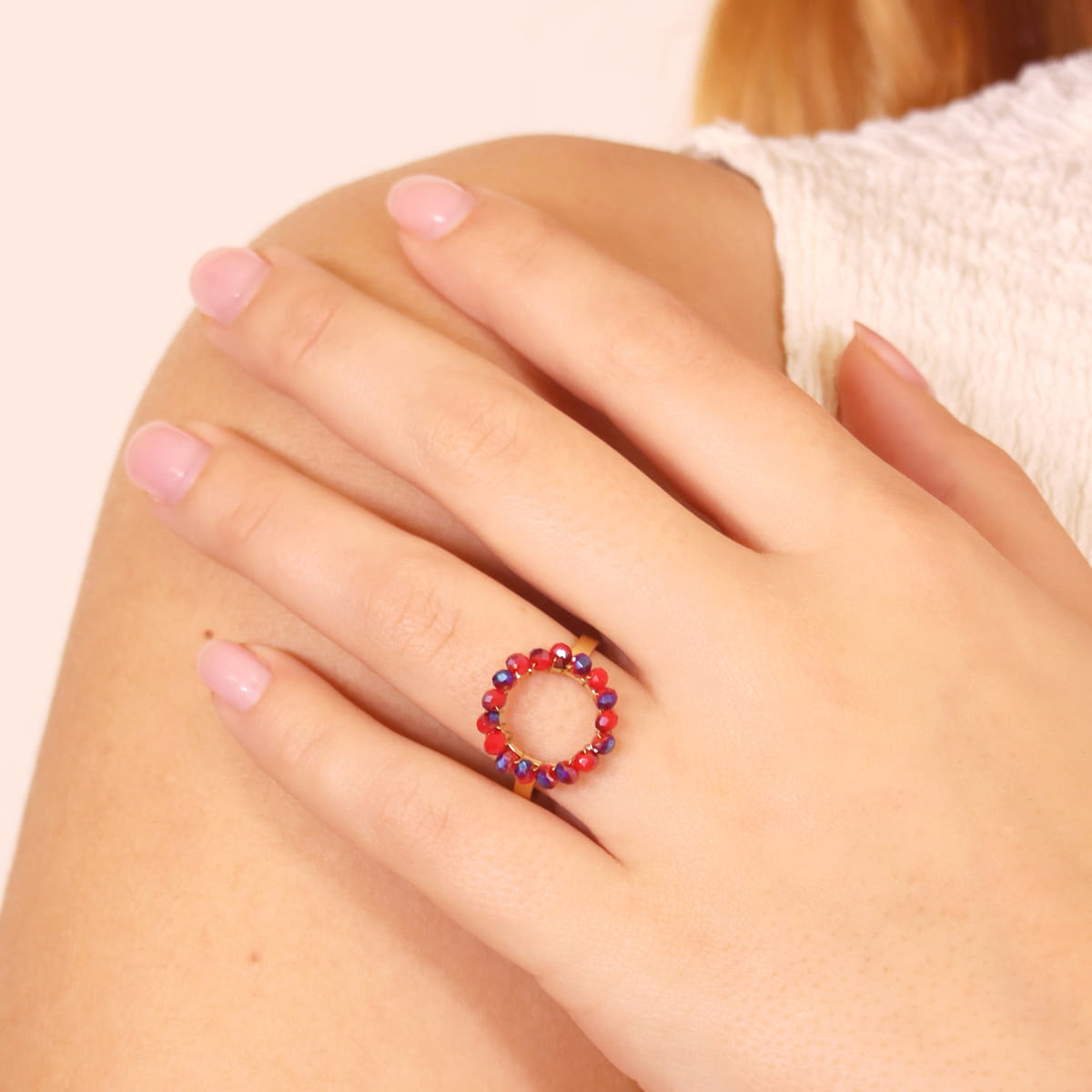 Anillo Levity Whisper Rojo Anartxy